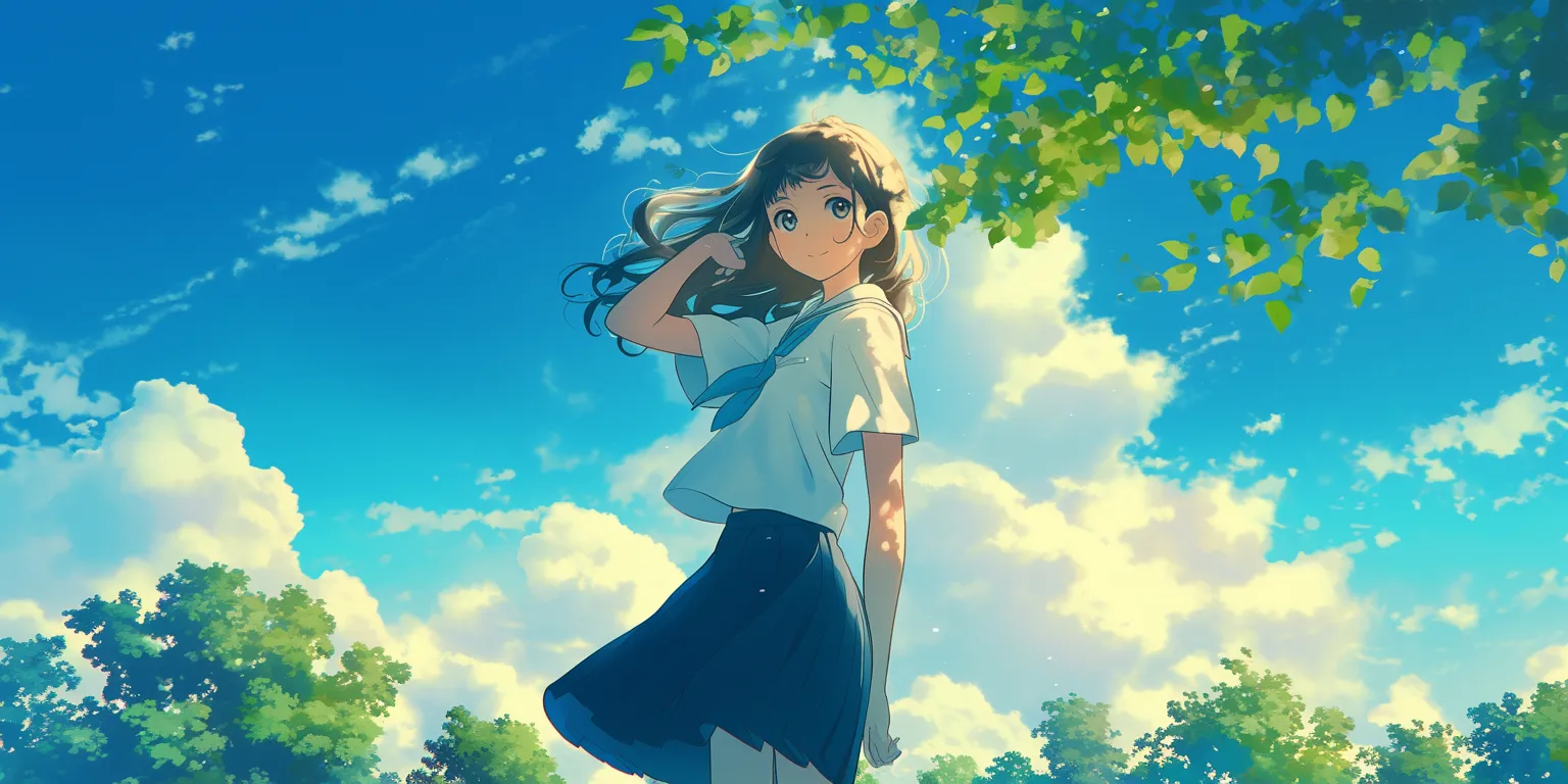 anime cover photo hyouka, bocchi, sky, ghibli, hinata