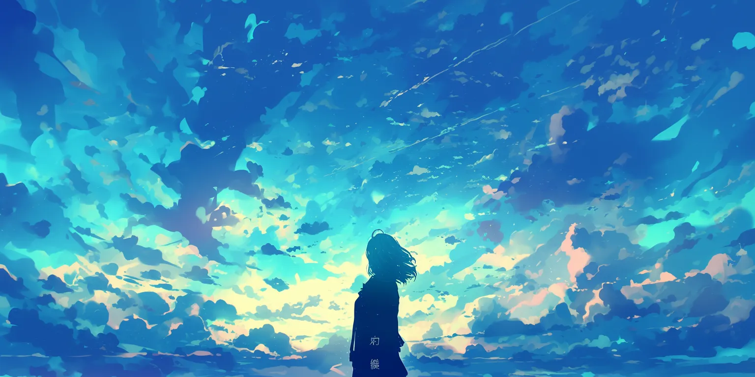 pc anime wallpaper sky, ciel, ocean, ghibli, flcl