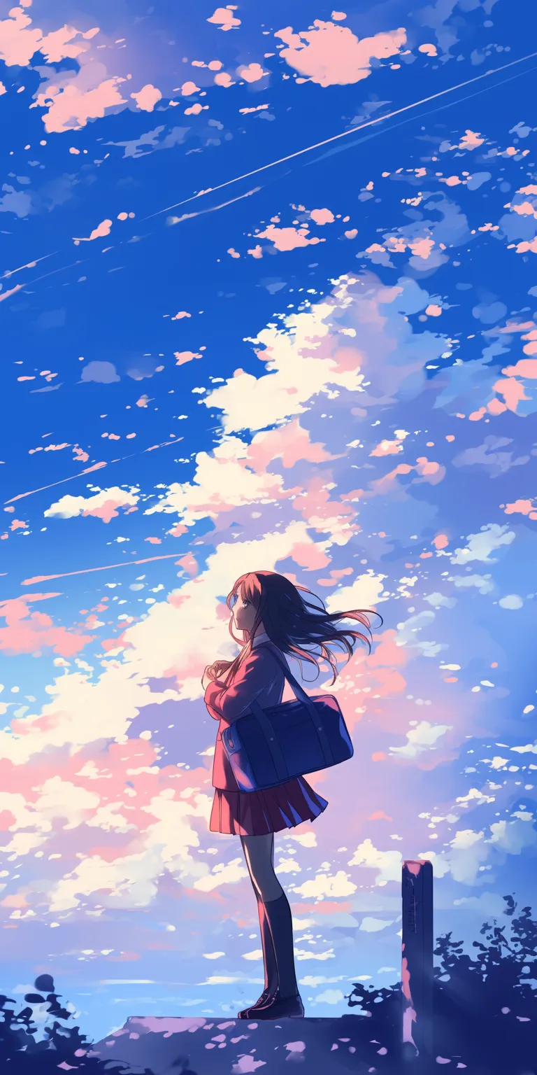 interactive wallpaper sky, sakura, hyouka, ciel, bocchi