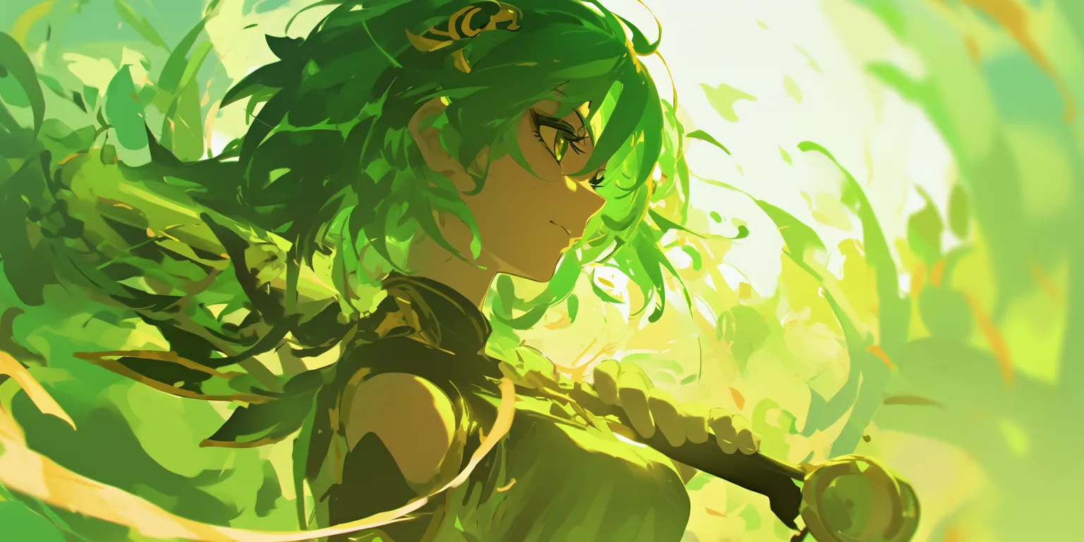 anime green wallpaper green, geass, nino, hatsune, clover