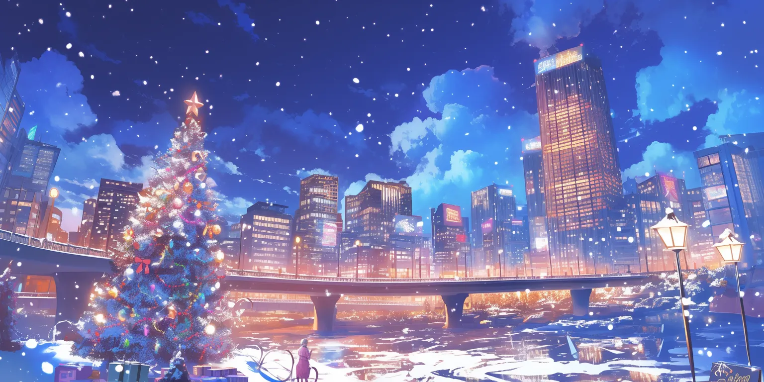 anime christmas wallpaper noragami, hyouka, winter, background, 3440x1440