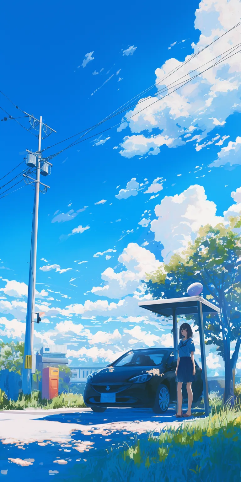 anime car wallpaper sky, hyouka, flcl, bocchi, ghibli