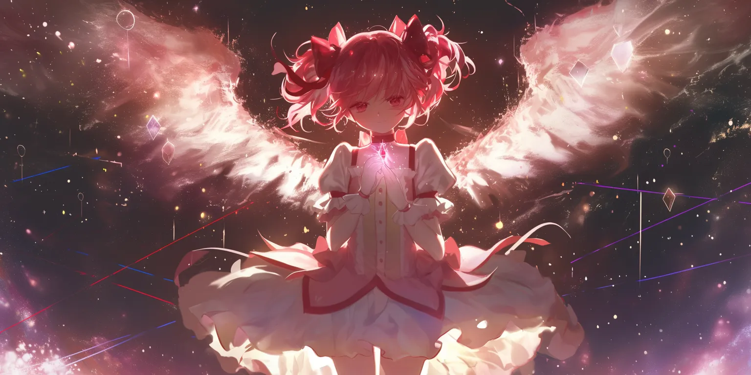 madoka wallpaper madoka, cardcaptor, nishimiya, rem, seraph