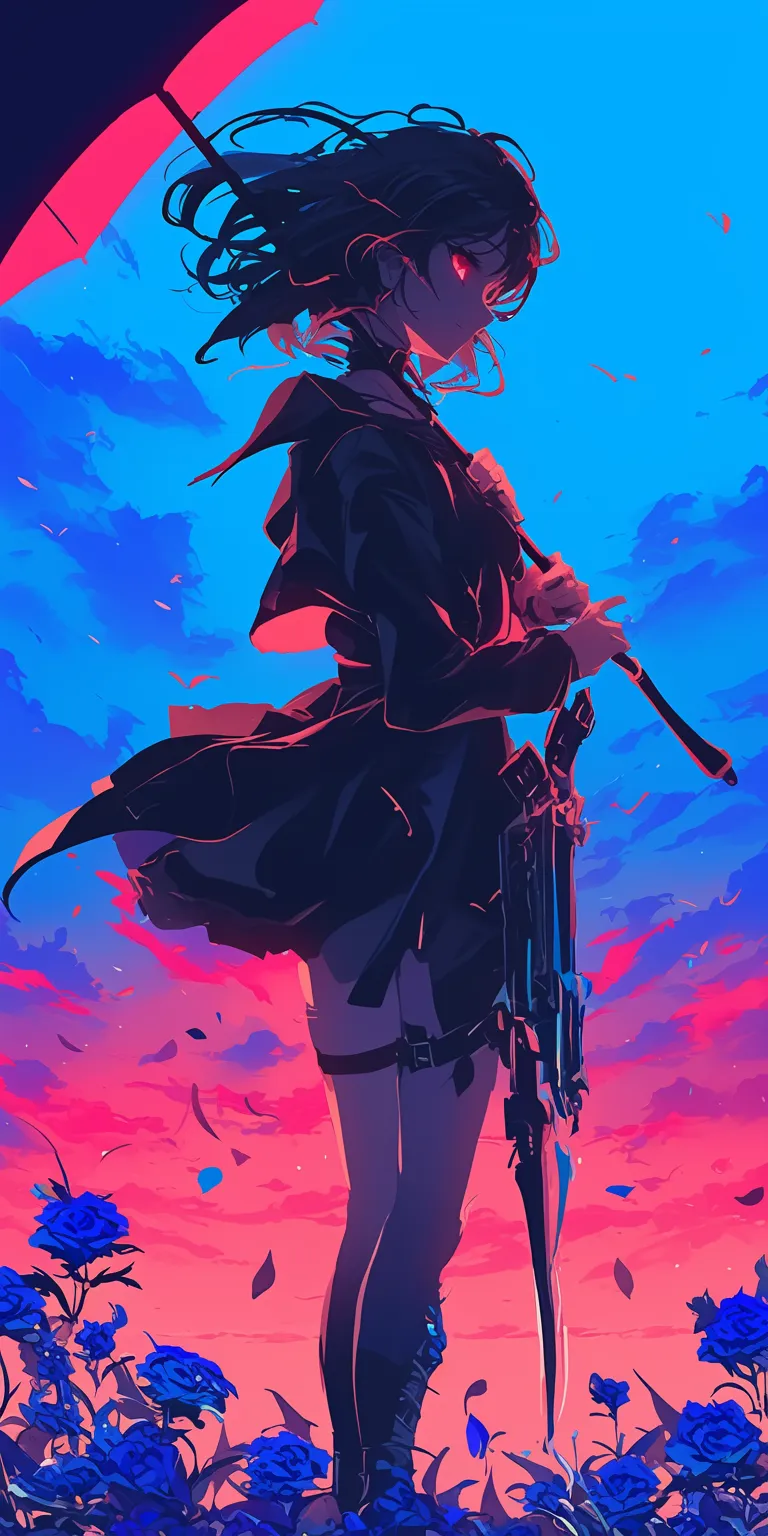 dark aesthetic anime wallpaper flcl, samurai, dororo, akatsuki, mononoke