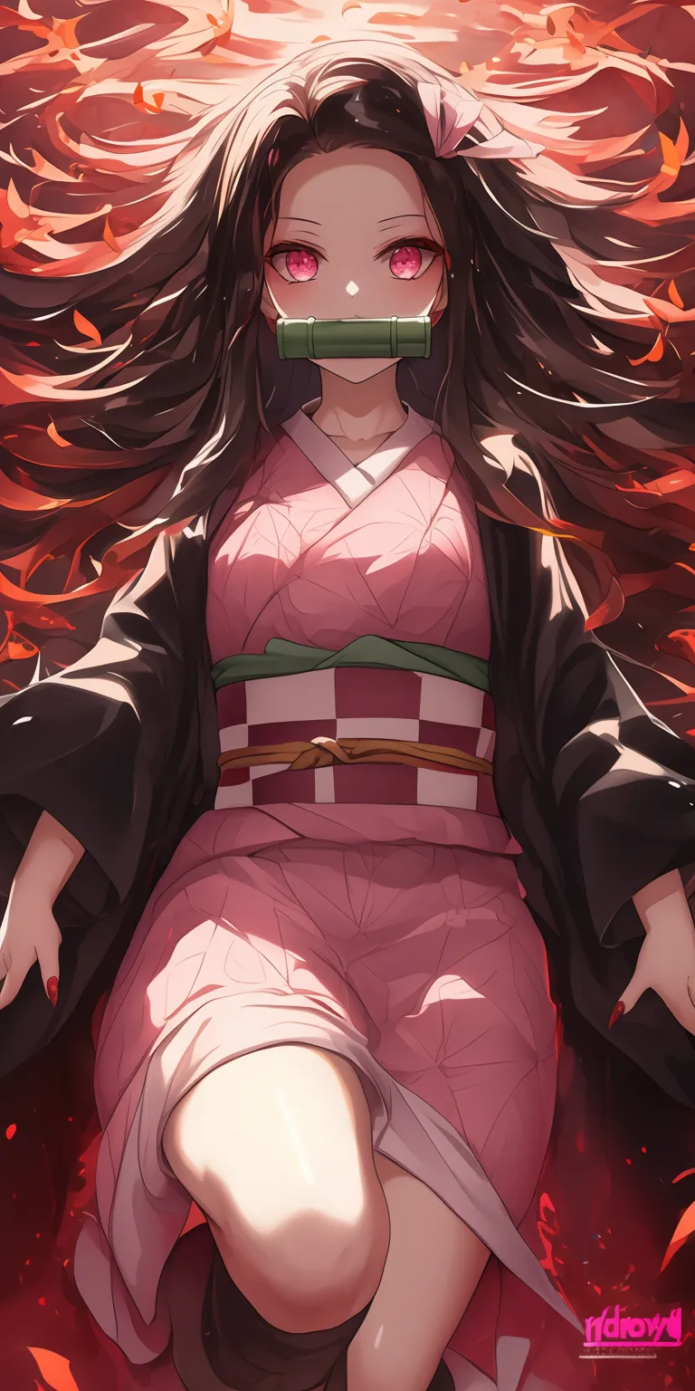 nezuko demon wallpaper nezuko, hajime, akame, inuyasha, yumeko