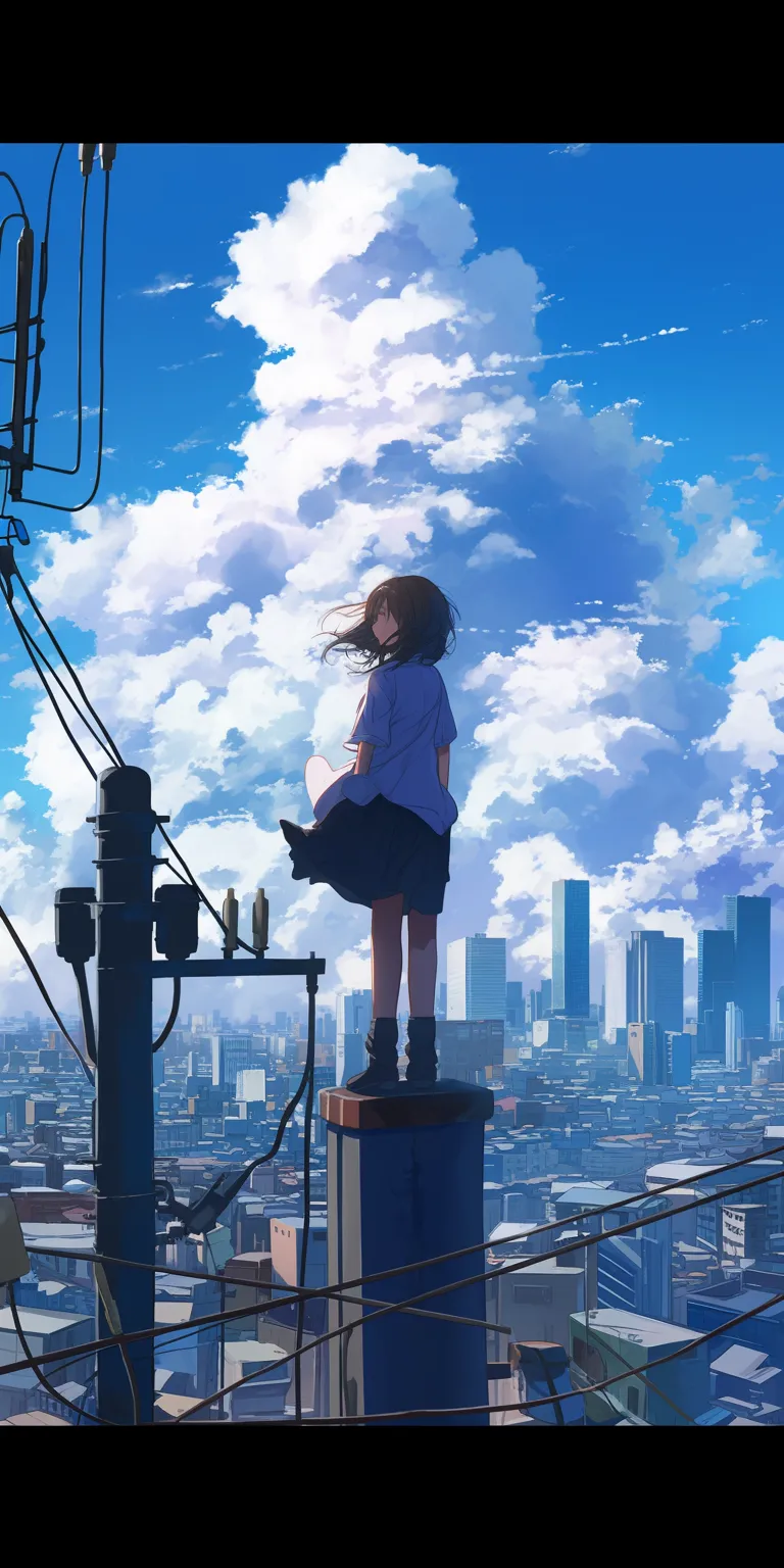 anime hot wallpaper sky, nishimiya, mirai, flcl, lofi