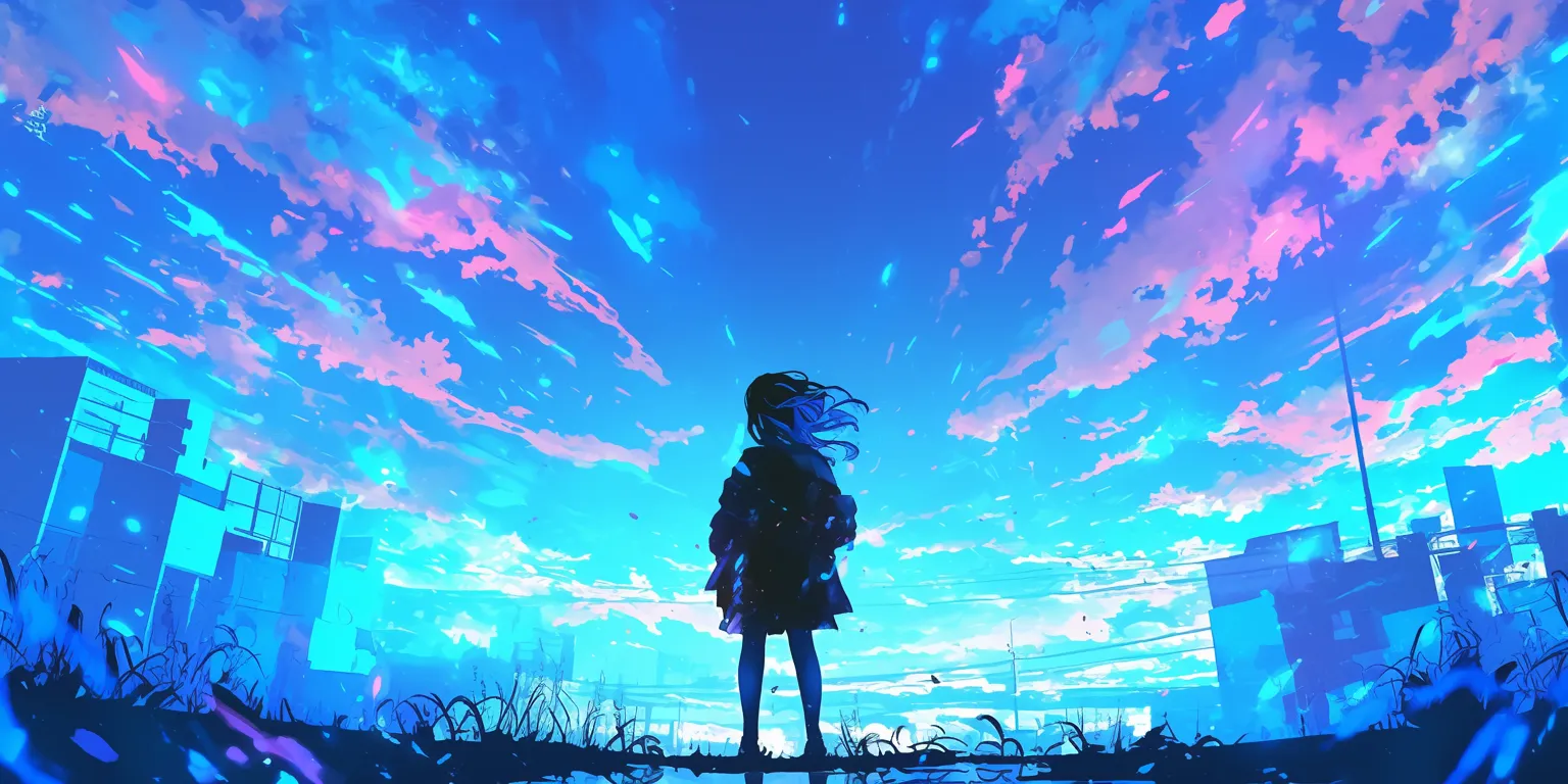 cute anime background sky, flcl, ghibli, dororo, yuru