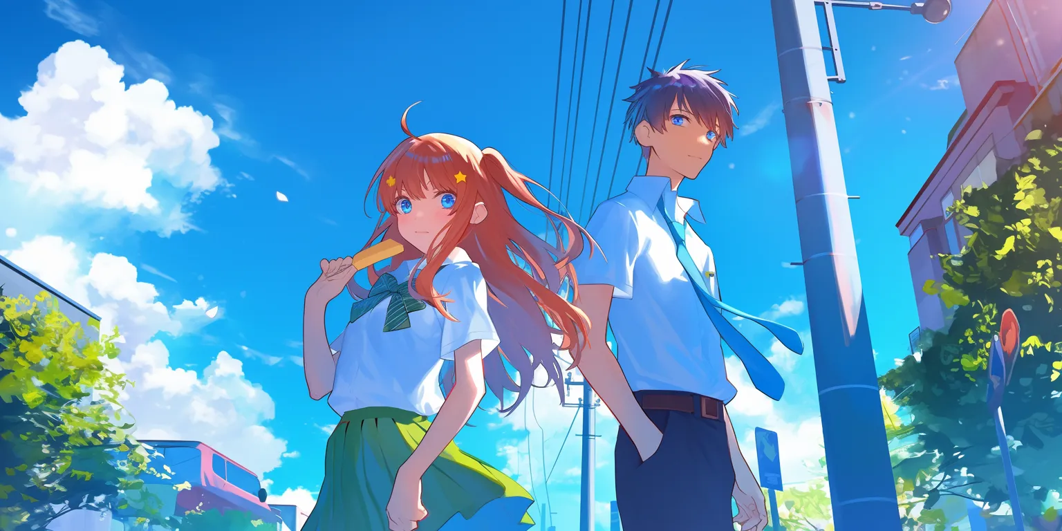 the quintessential quintuplets wallpaper kobayashi's, shokugeki, ponyo, franxx, evangelion