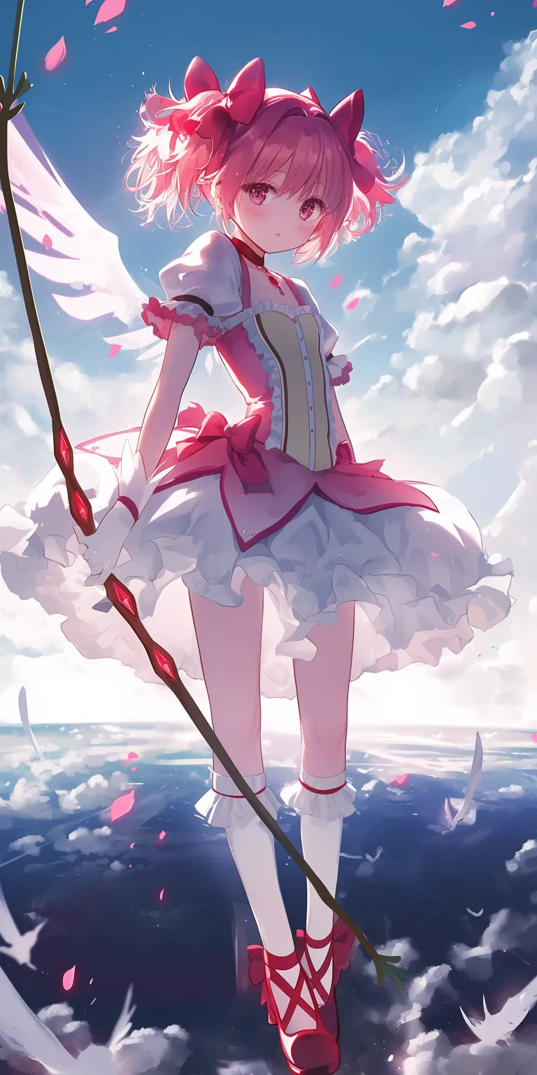 madoka wallpaper madoka, sailor, sakura, alice, shinobu