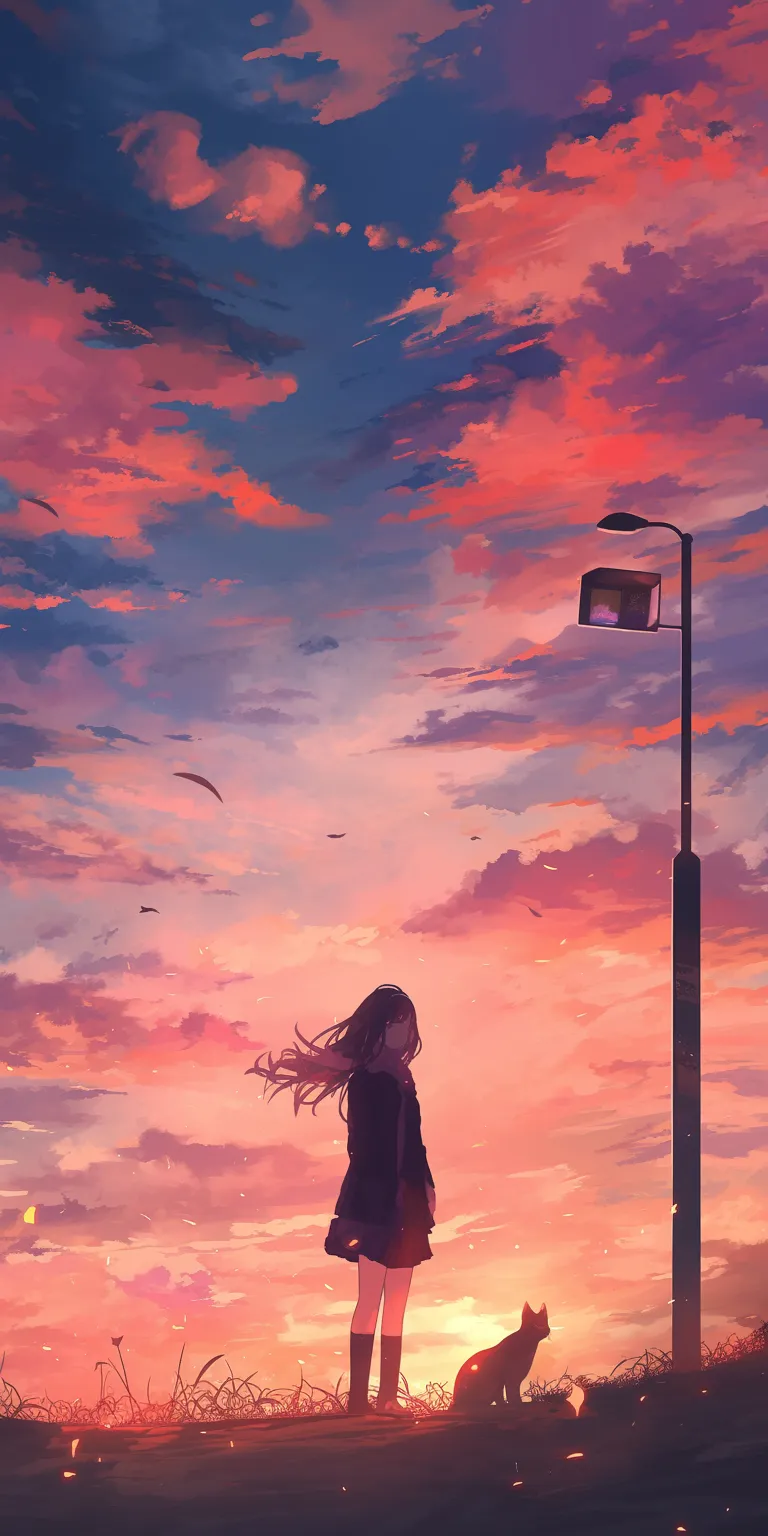 manga wallpaper sky, sunset, flcl, noragami, tomori