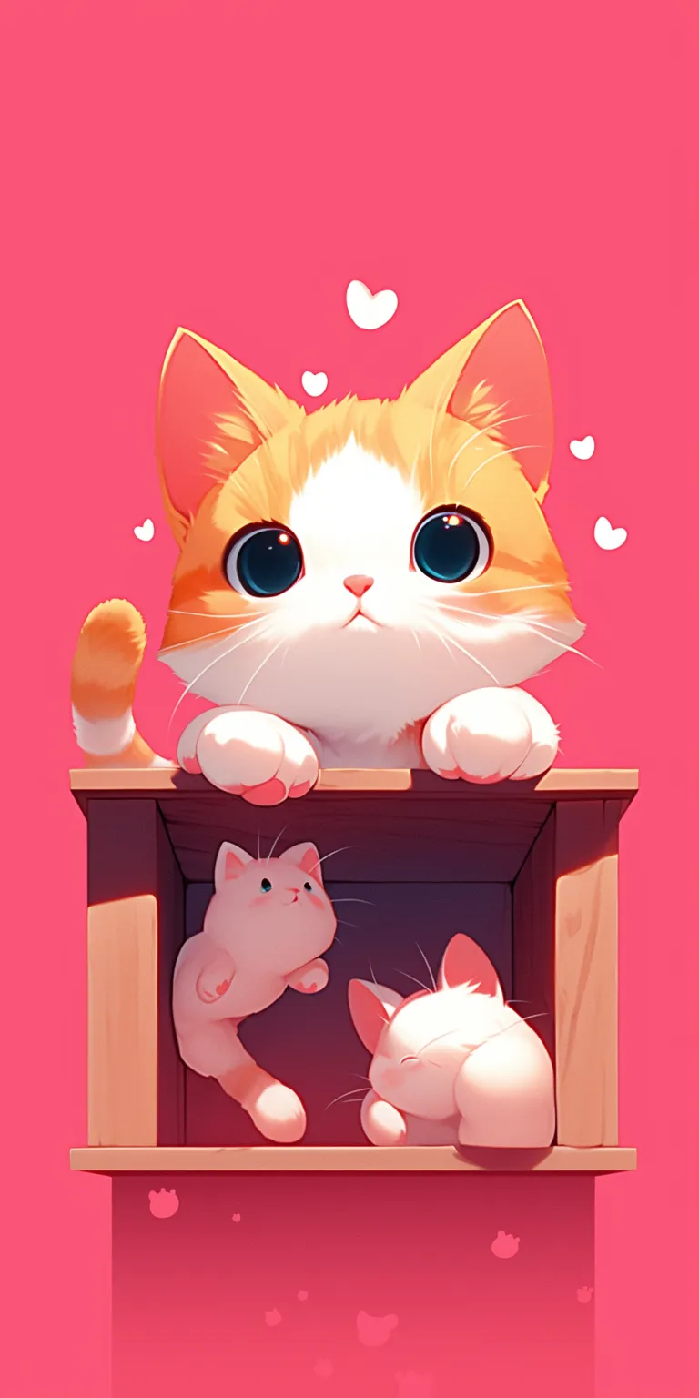 kawaii cat wallpaper hamtaro, kitty, cats, pet