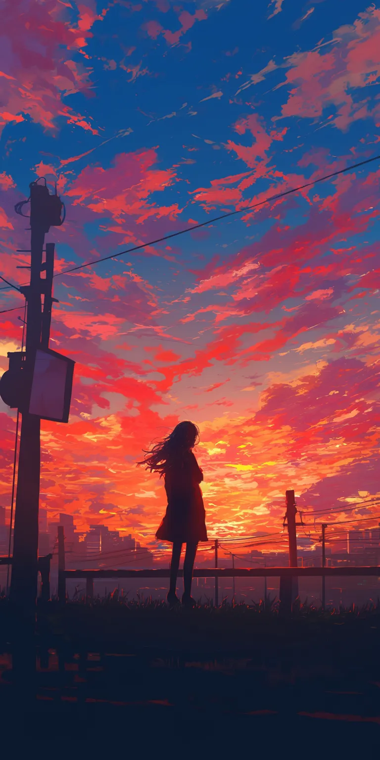 1920x1080 anime wallpaper sunset, flcl, sky, lofi, 3440x1440