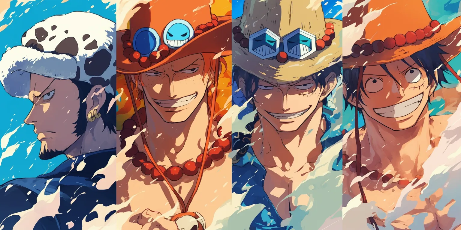 one piece aesthetic wallpaper sabo, wano, luffy, rengoku, zoro