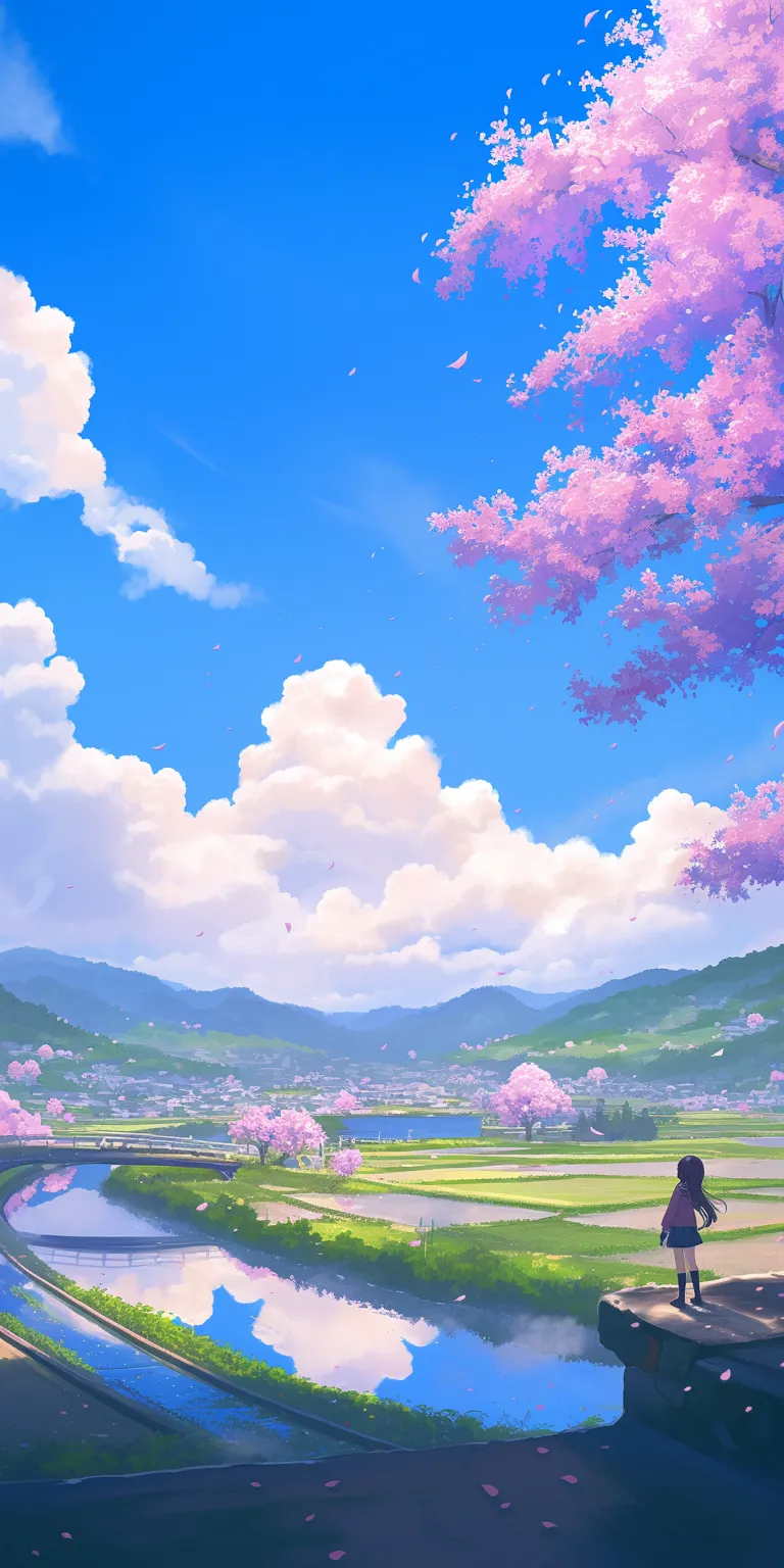 anime wallpaper aesthetic evergarden, kamisama, sakura, backgrounds, ghibli