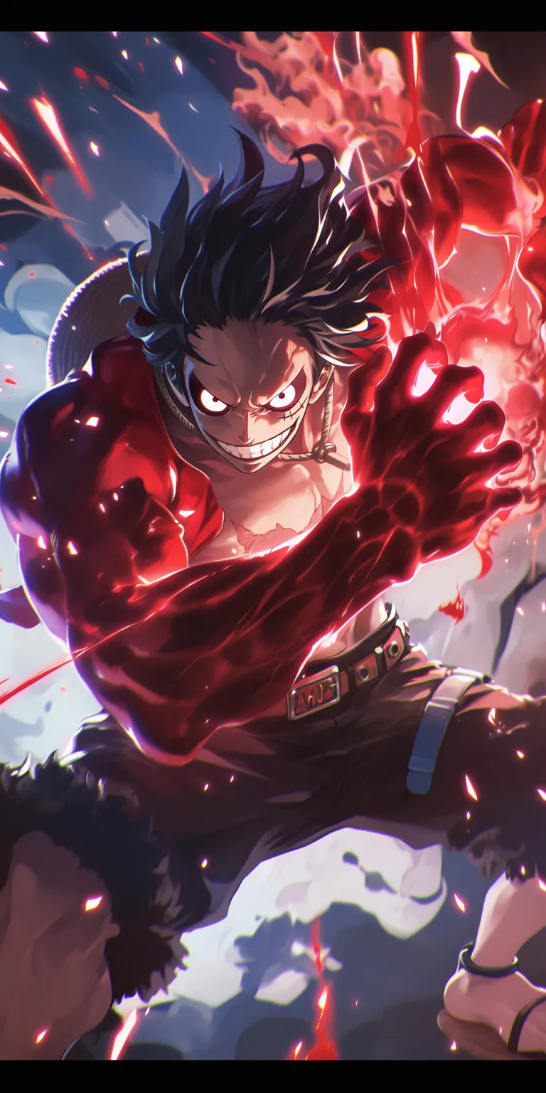 luffy gear 5 wallpaper hd rengoku, luffy, deku, bardock, todoroki