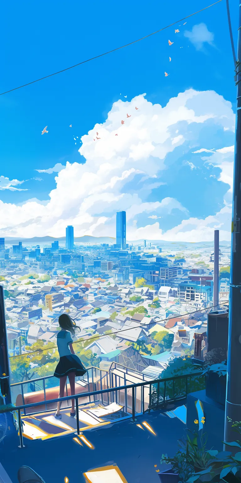 anime desktop wallpaper 3440x1440, flcl, sky, ciel, ghibli