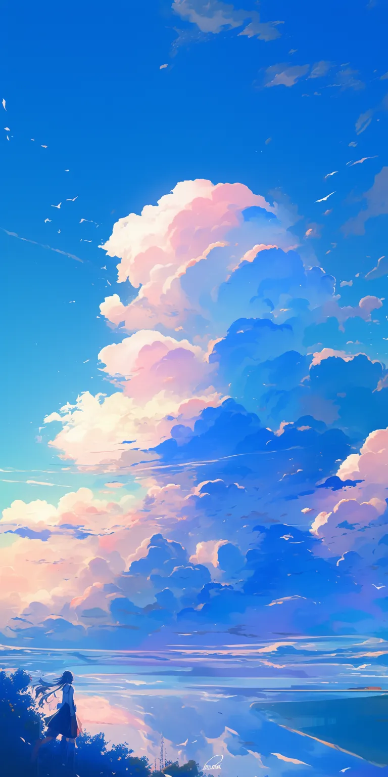 anime backgrounds iphone sky, 2560x1440, 3440x1440, ciel, 1920x1080
