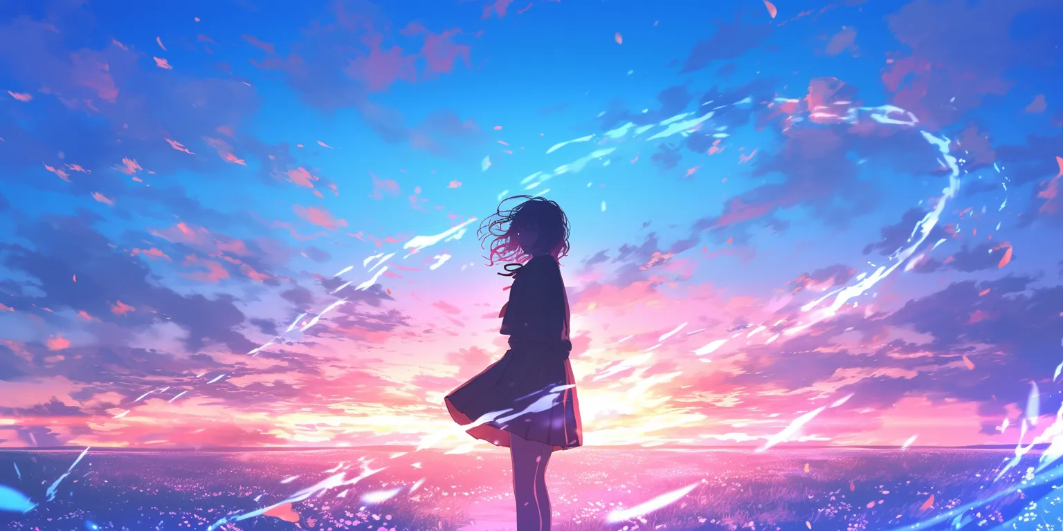 cool anime wallpaper touka, noragami, ciel, mirai, sky