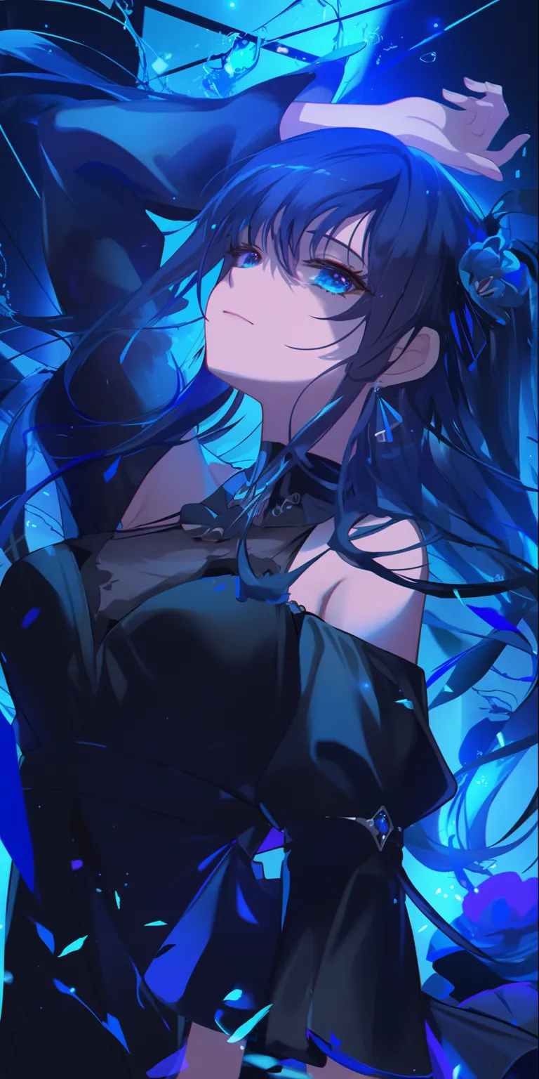 blue anime wallpaper ciel, makoto, aqua, kirito, himura
