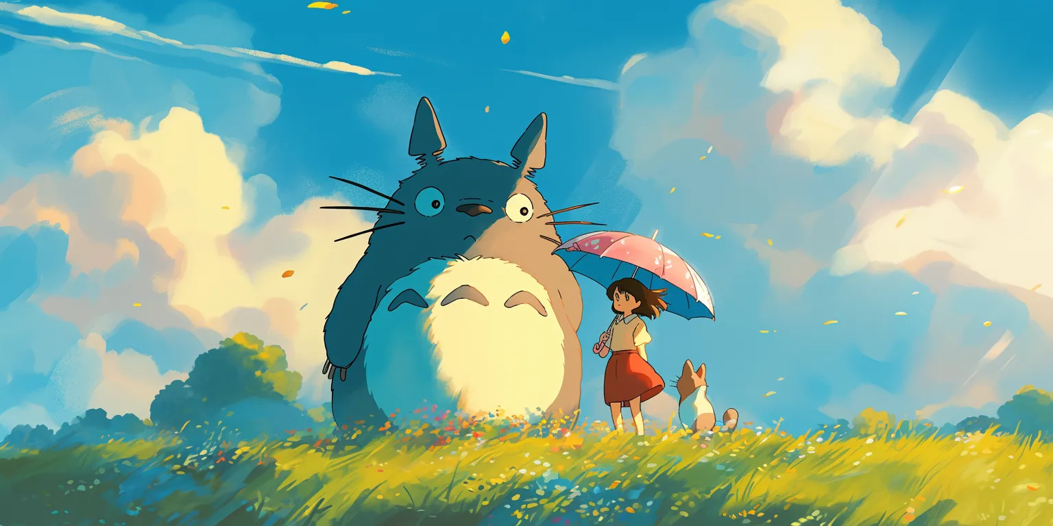 totoro iphone wallpaper ghibli, totoro, mononoke, rain, stray