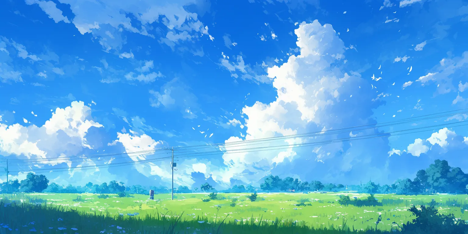 anime scenery background sky, scenery, backgrounds, 3440x1440, yuujinchou