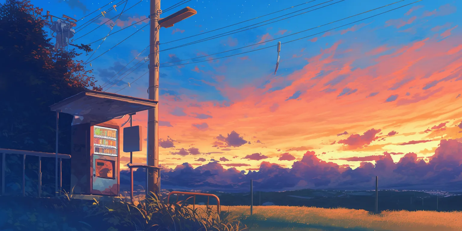 cartoon phone wallpaper sunset, 3440x1440, flcl, 2560x1440, ghibli