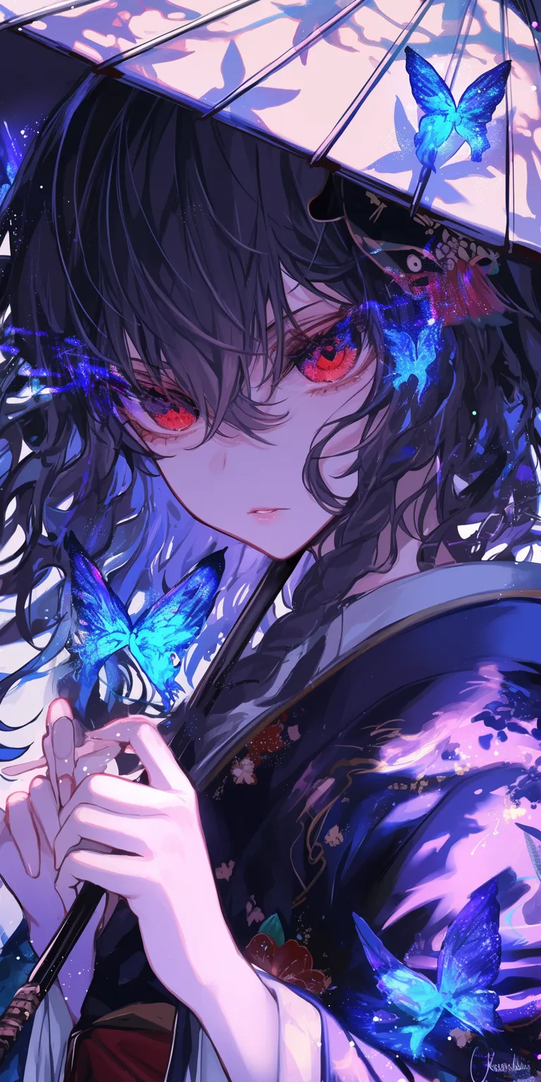 cool anime wallpapers iphone kakegurui, ciel, kuromi, tenki, violet