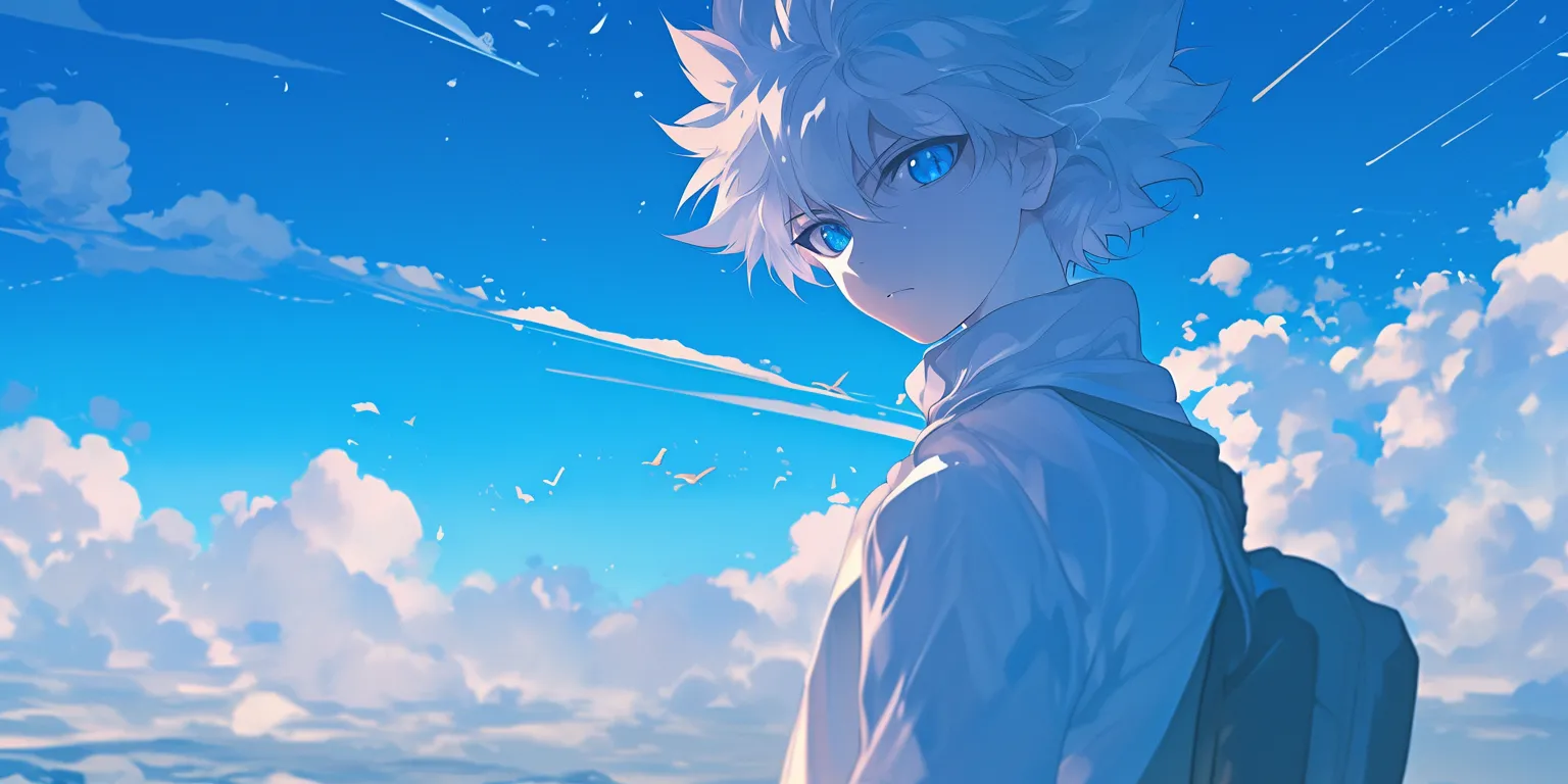 killua zoldyck wallpaper killua, sky, asta, 1920x1080, kamisama