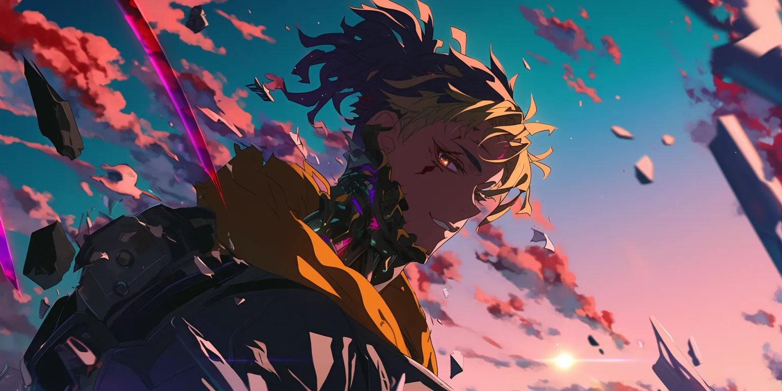 juice wrld anime wallpaper flcl, kimetsu, champloo, akira, sunset