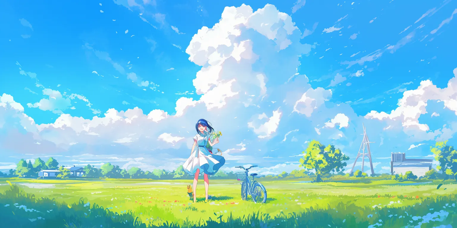 best cartoon wallpaper ghibli, sky, 1366x768, 1920x1080, yuru