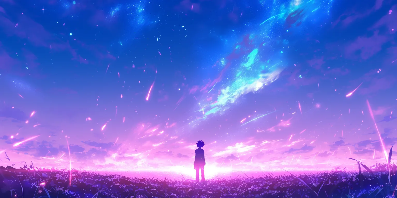 hunter x background hyouka, mushishi, noragami, galaxy, sky