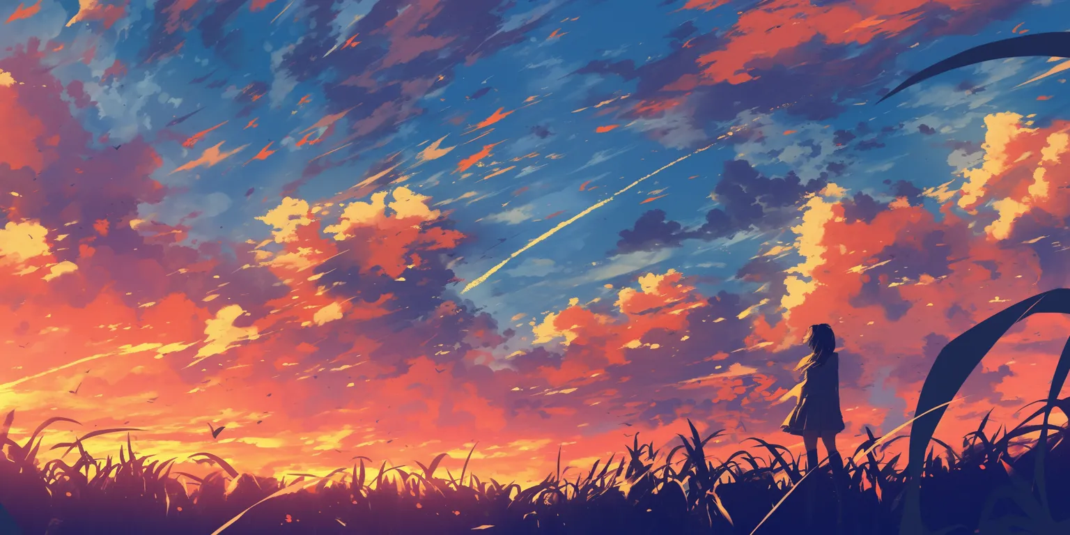 anime wallpaper for android sunset, sky, 2560x1440, 3440x1440, 1920x1080