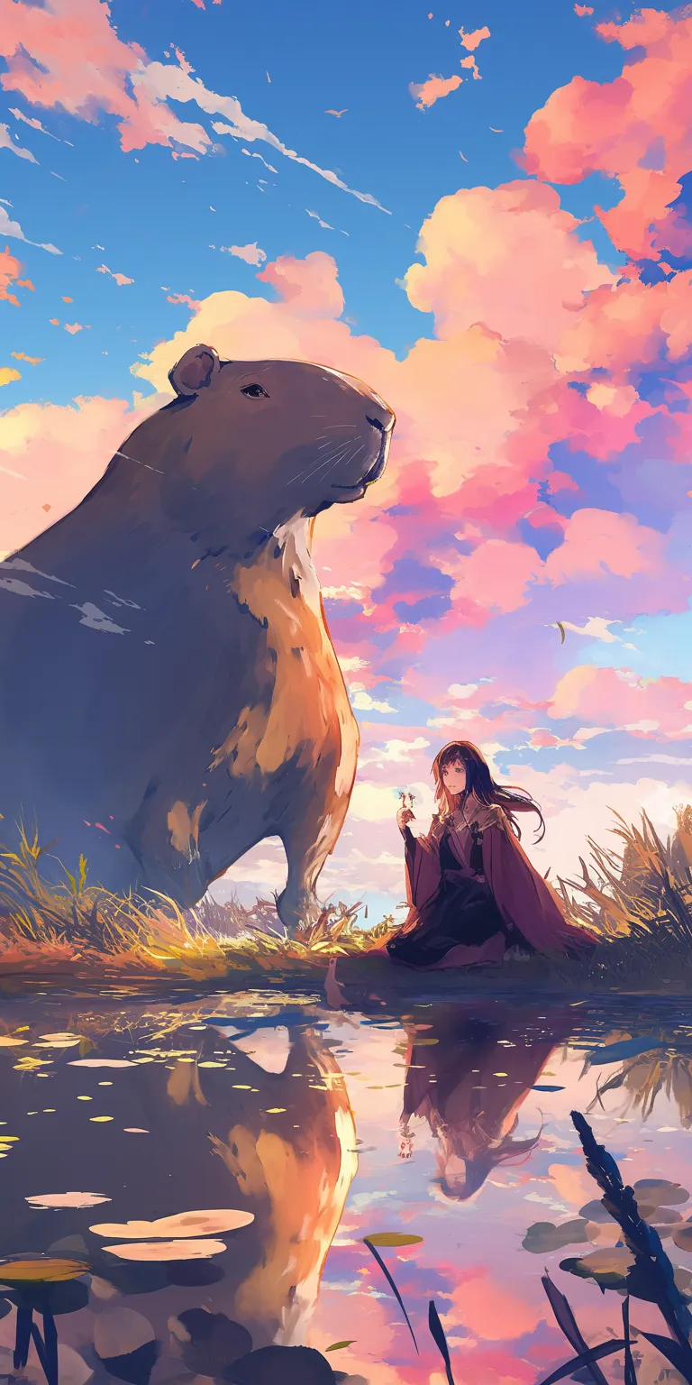 capybara wallpaper ghibli, bear, mushishi, inuyasha, evergarden