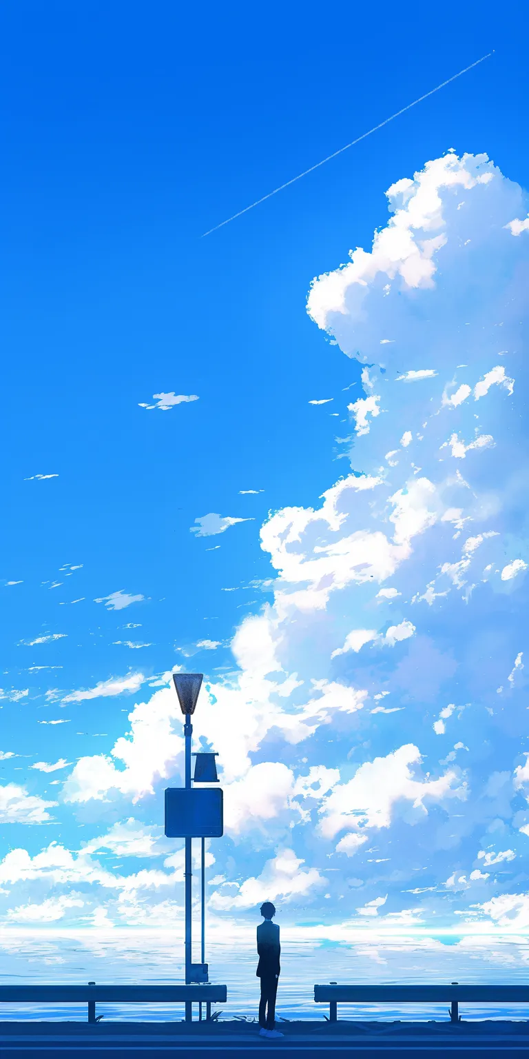 anime wall papers sky, ciel, flcl, yuujinchou, lockscreen