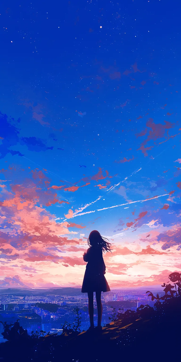 moving wallpapers for pc sky, ciel, noragami, sunset, flcl