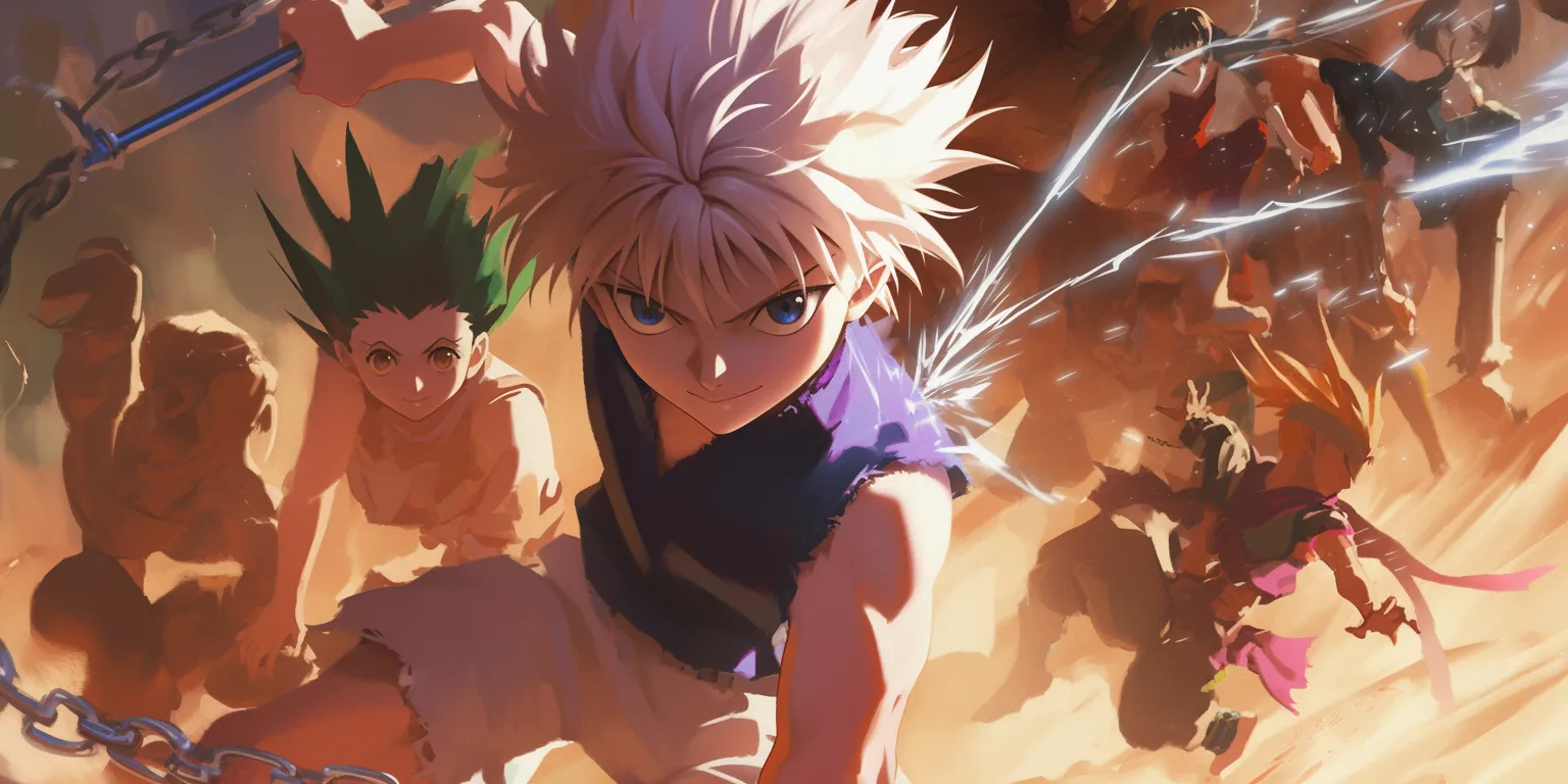 hunter x iphone wallpaper killua, hxh, gon, deku, bnha