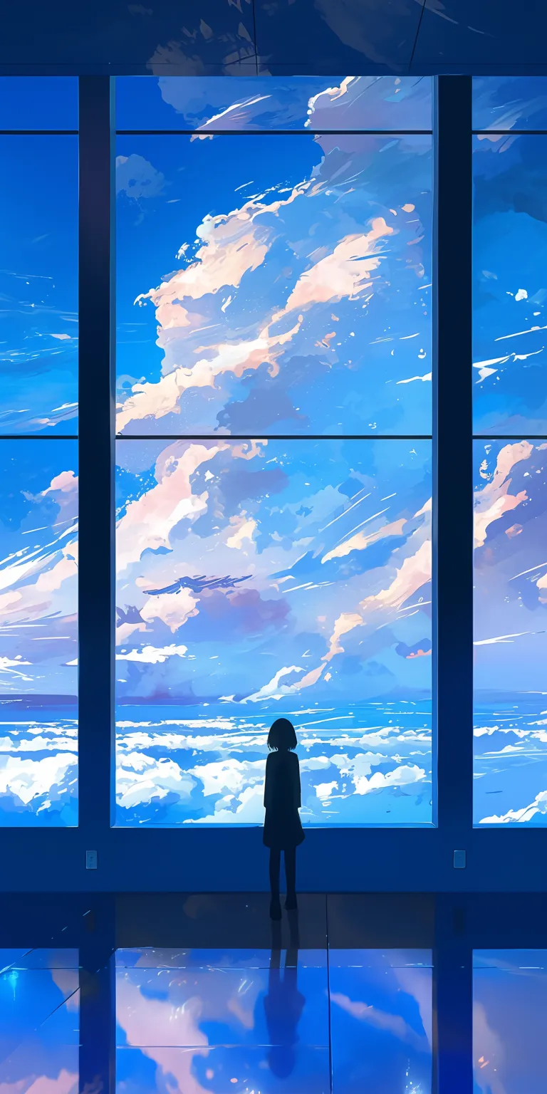 chill anime wallpaper windows, sky, ocean, ciel, ghibli