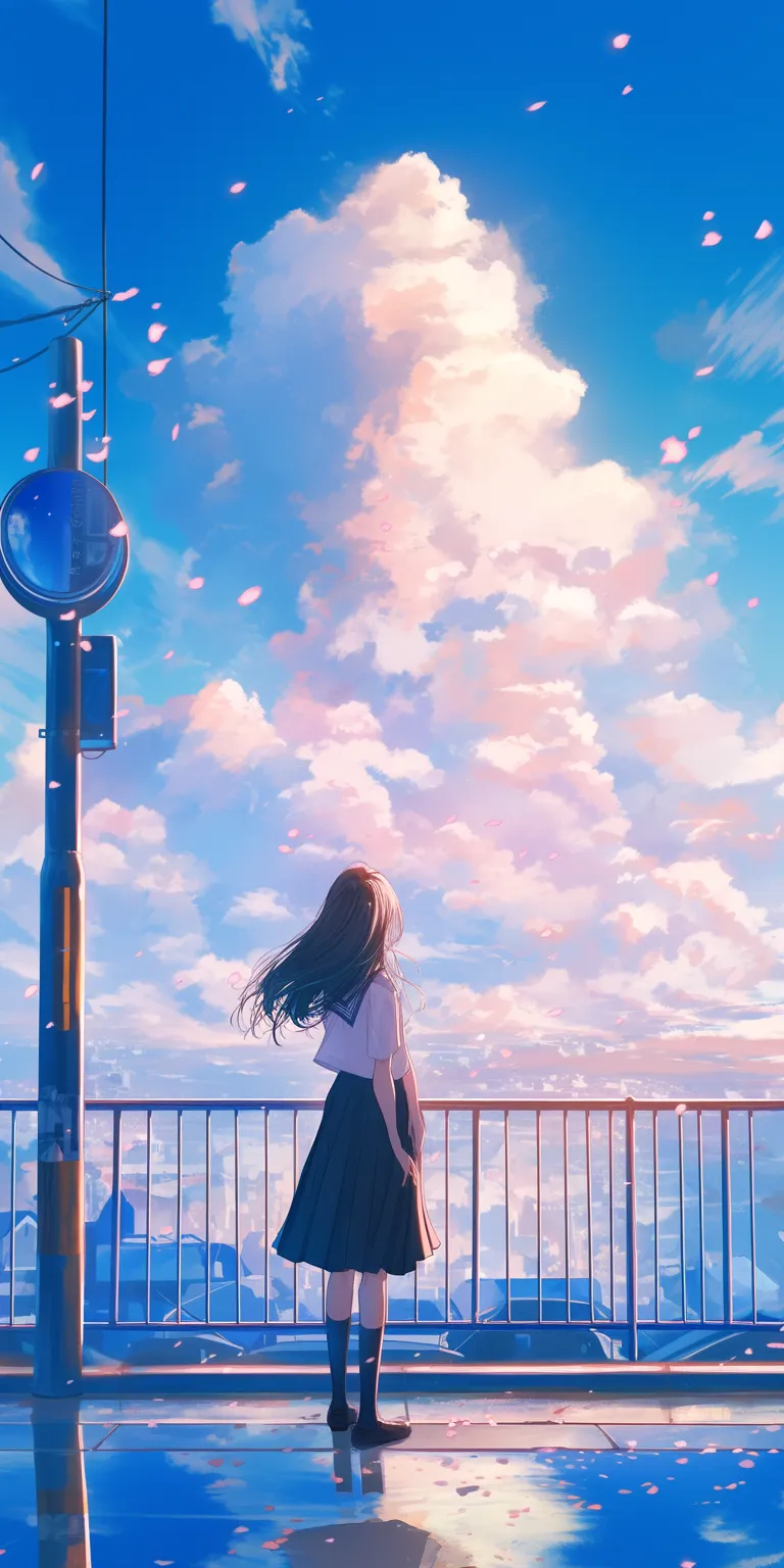 anime wallpaper aesthetic sky, hyouka, ghibli, lofi, scenery