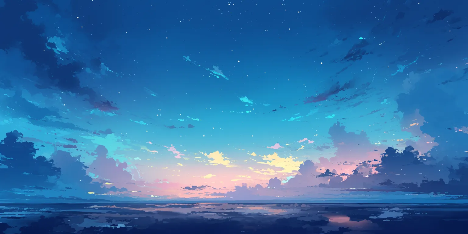 anime sky wallpaper sky, ocean, 2560x1440, ciel, 1920x1080