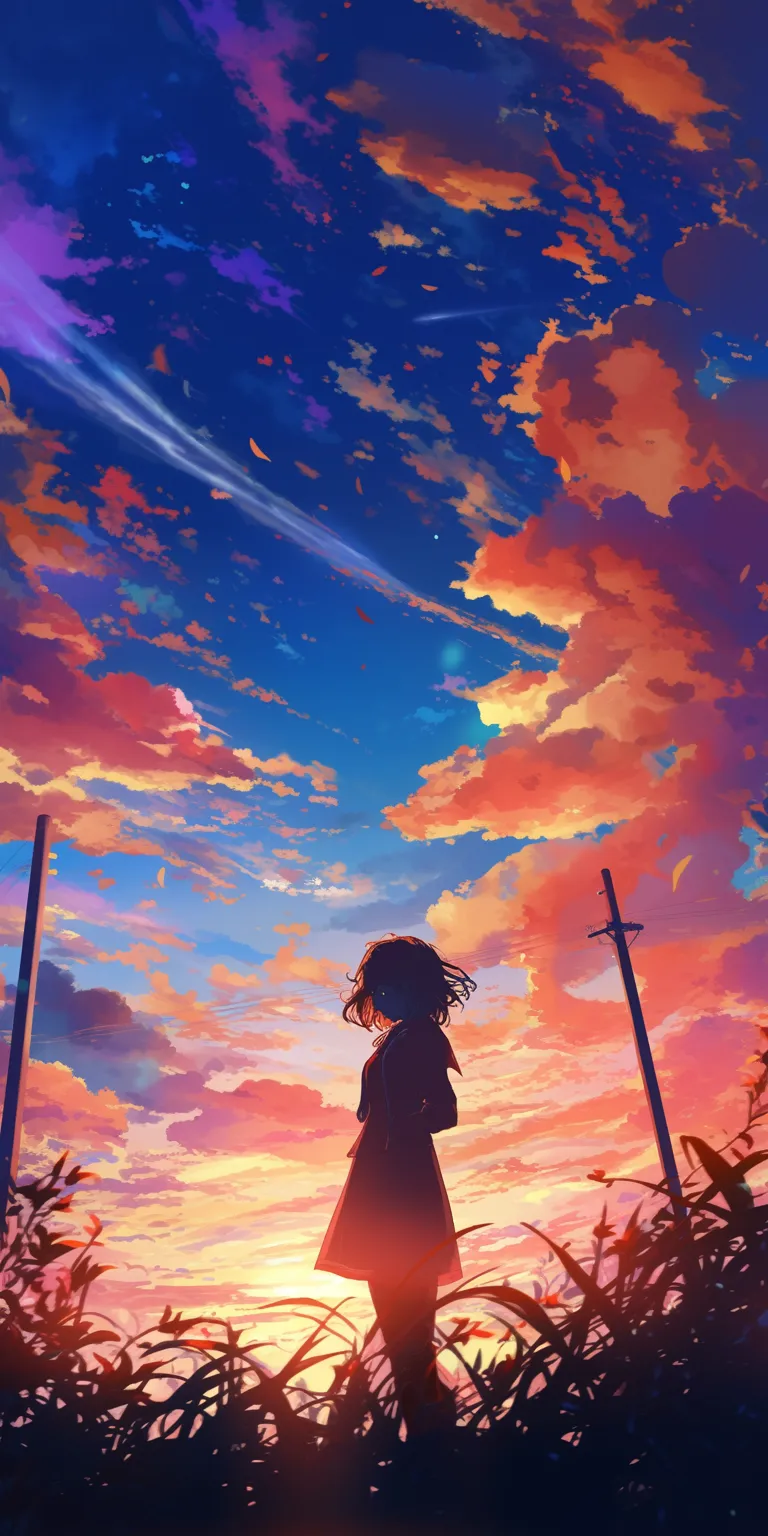 hd anime wallpapers sky, flcl, ghibli, hyouka, sunset