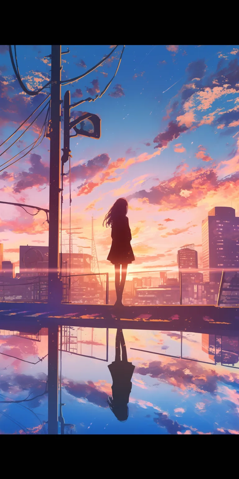 anime wallpaper phone mirai, lofi, flcl, hyouka, sunset
