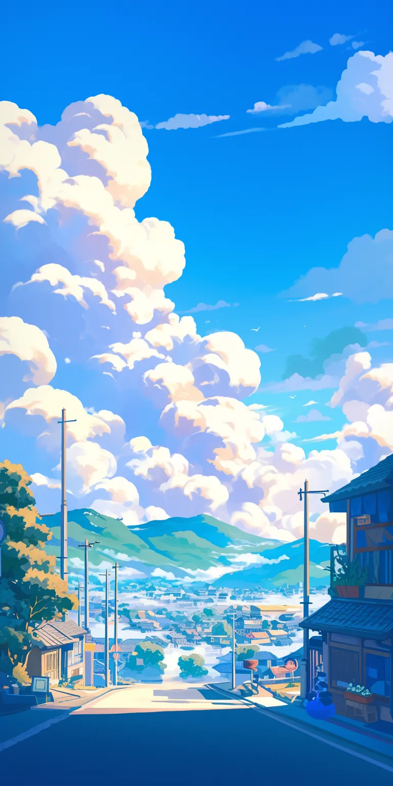 cartoon hd background ghibli, sky, 3440x1440, backgrounds, scenery