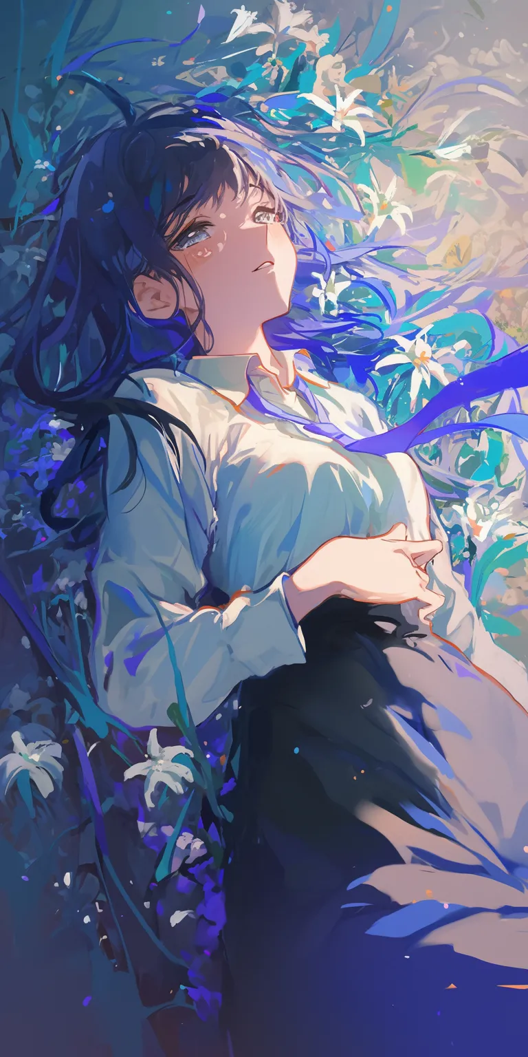 anime phone wallpaper illumi, touka, ciel, evergarden, ocean
