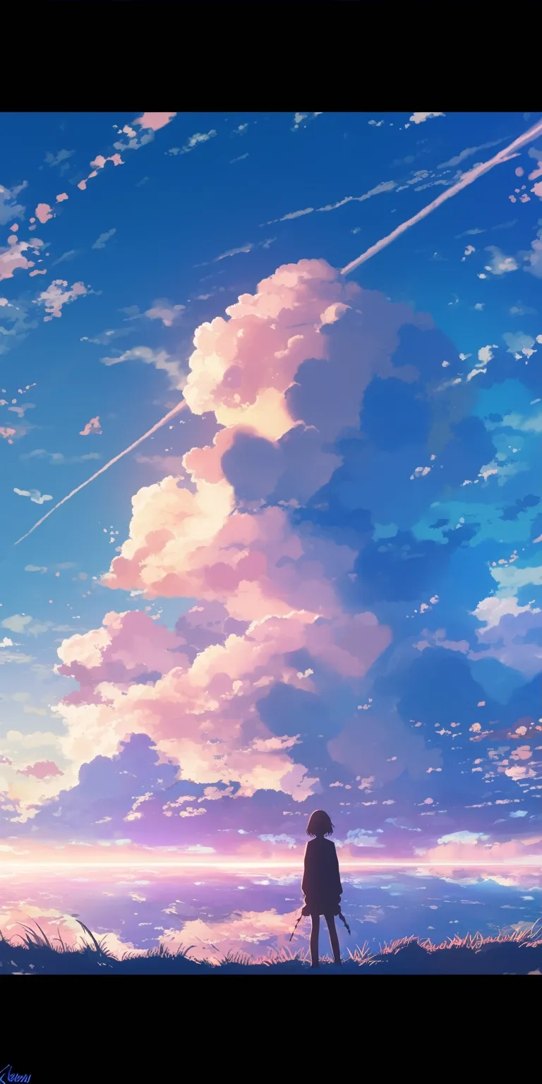 anime wallpaper  sky, ciel, 2560x1440, 3440x1440, lofi