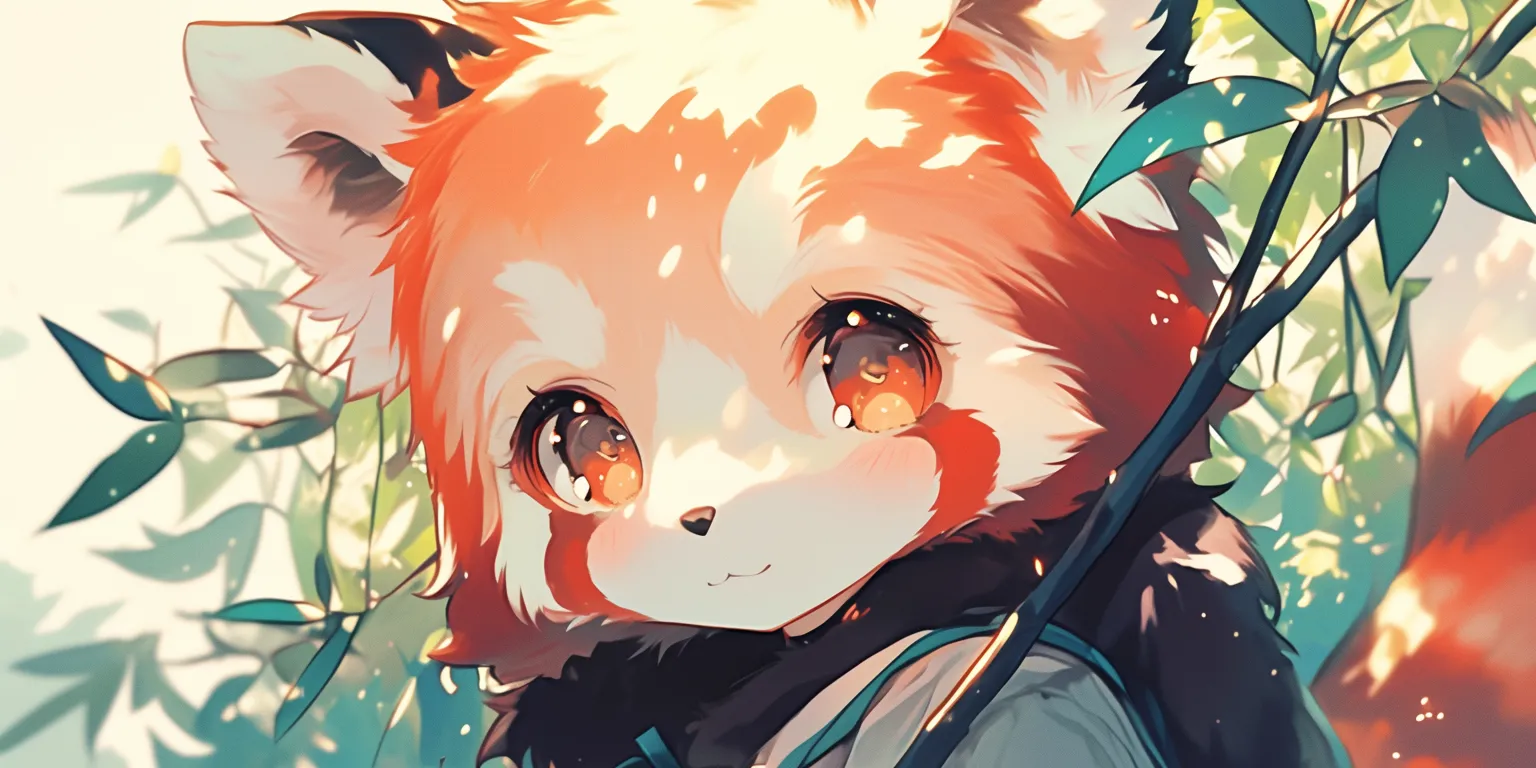 red panda wallpaper fox, denji, kurama, kimetsu