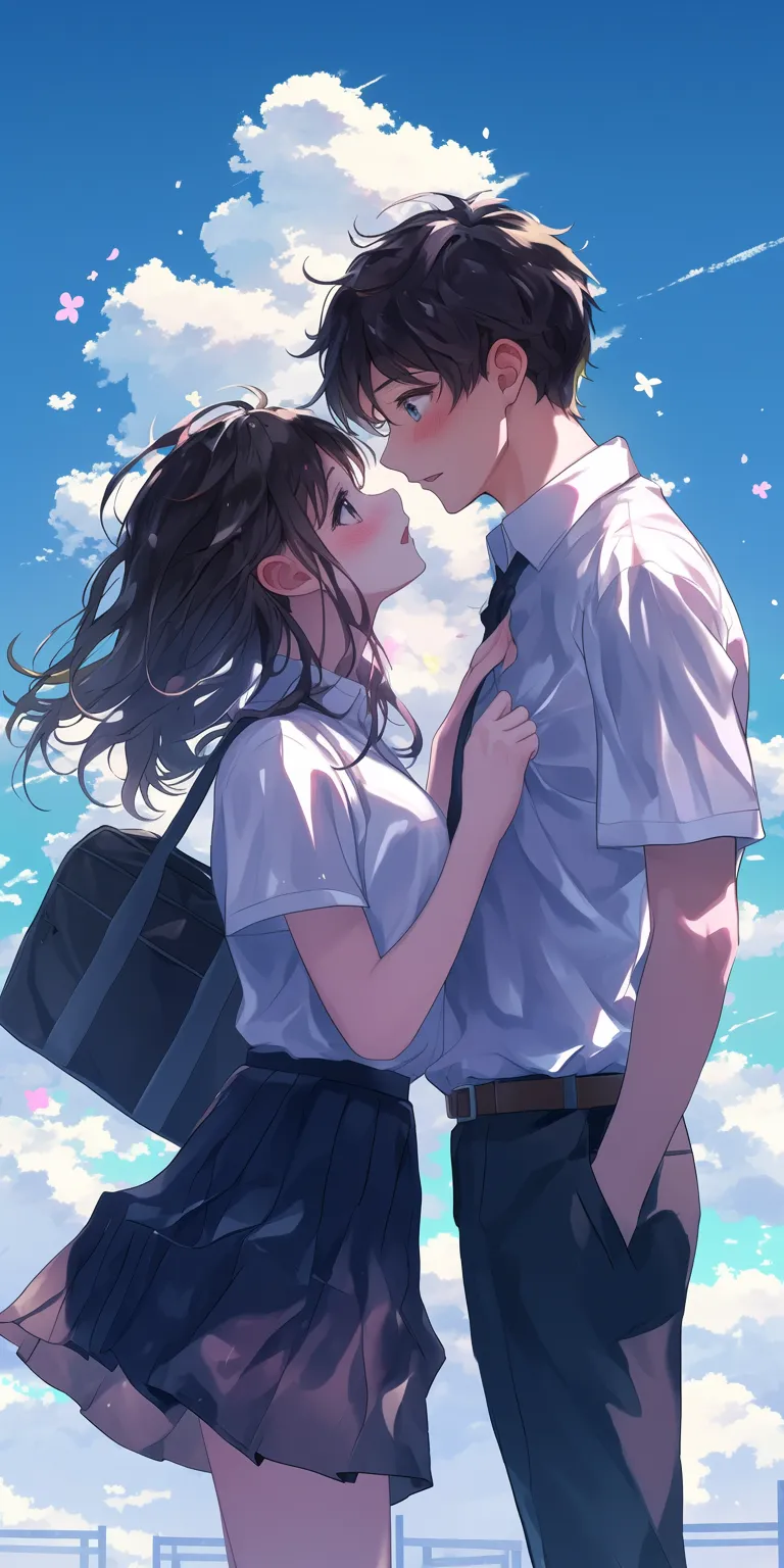anime couple photos kissing, hyouka, kiss, juuzou, ocean