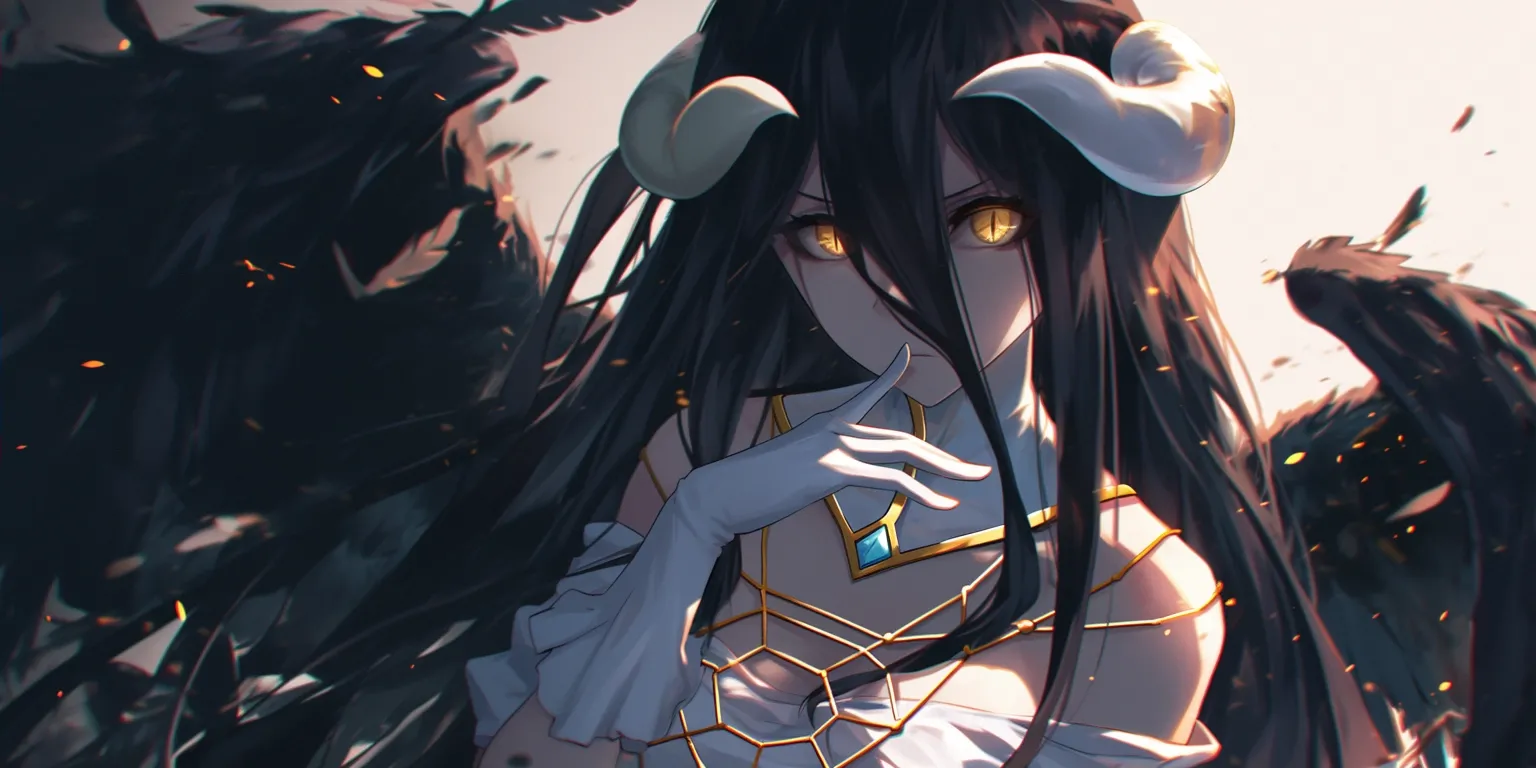 albedo overlord wallpaper albedo, kuromi, tenki, 1920x1080, dororo