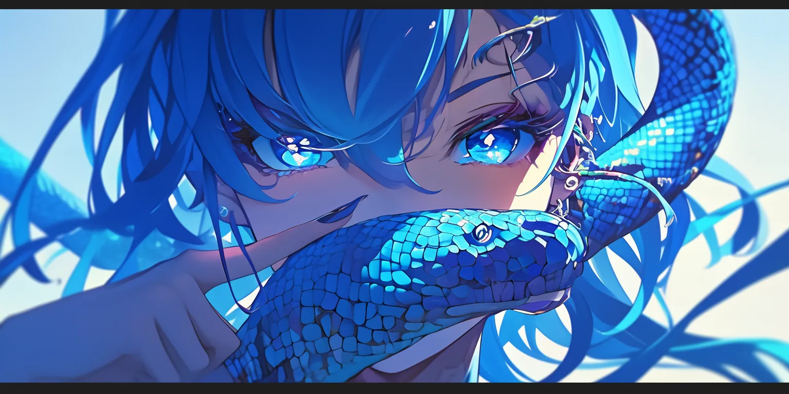 snake wallpaper 4k ciel, aqua, hatsune, snake, rem