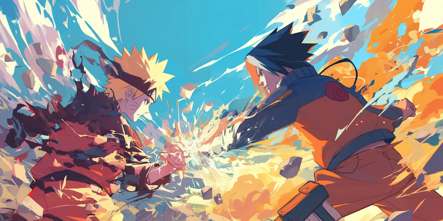 naruto and sasuke wallpaper 4k gurren, flcl, lagann, naruto, shippuden