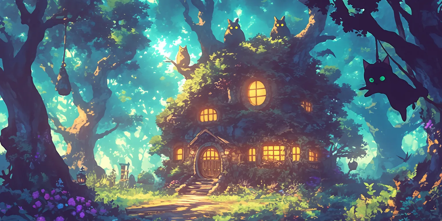 owl house background ghibli, wonderland, mushishi, nook, home